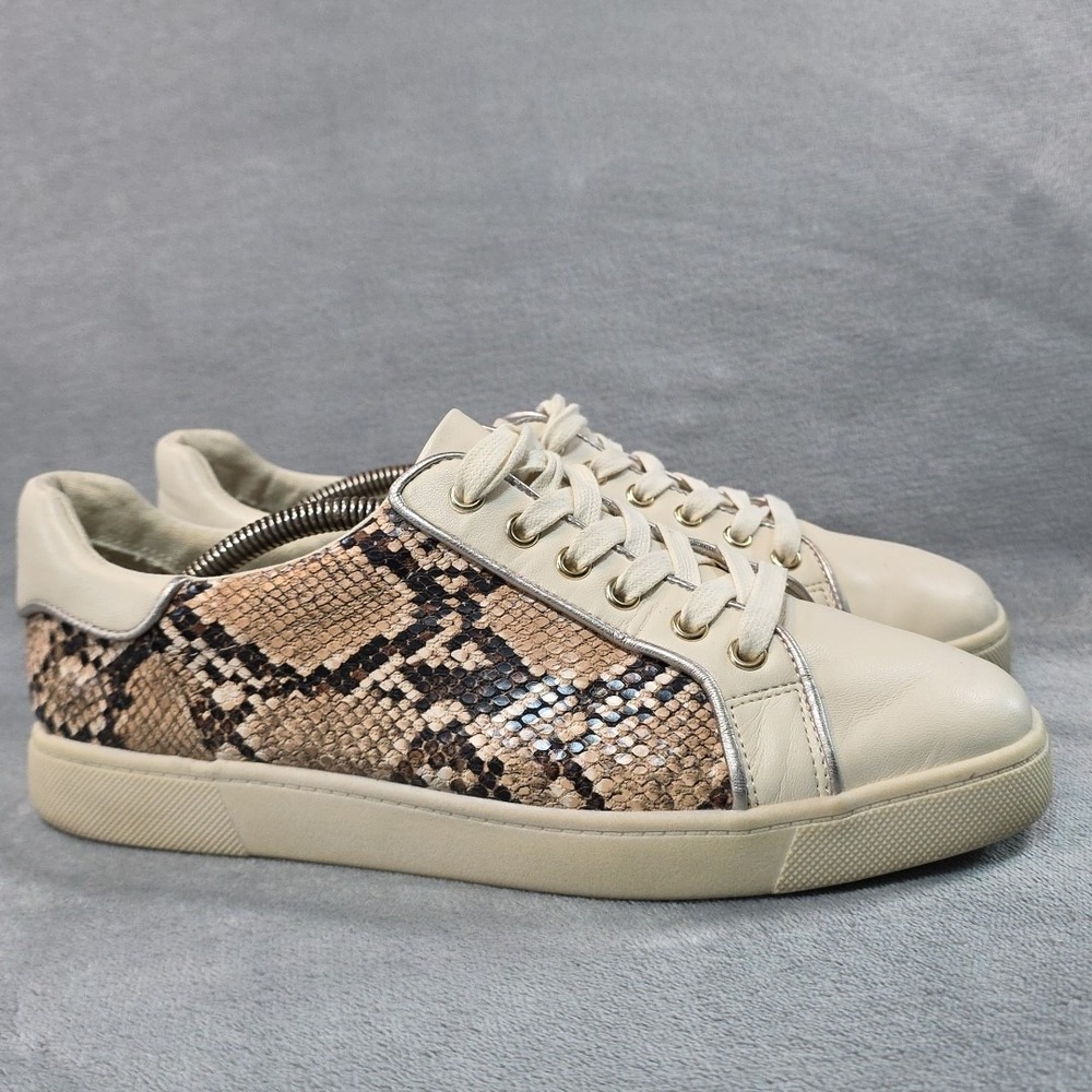 circus by Sam‎ Edelman Devin sneakers snake skin tan pattern women's size US 8